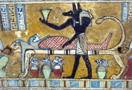 Mumifizierung durch Anubis